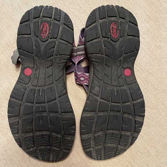 Women’s size 5 Chacos. Purple, gray and black. - Picture 2 of 2